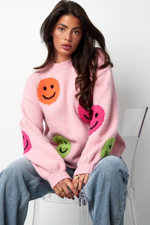 Pull en tricot Smiley - gris h5 Image8